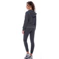 thumbnail image 2 of 9 Crowns Women's Plus Active  Hoodie Jogger and Pant Tracksuit Set (Charcoal, 3XL), 2 of 2