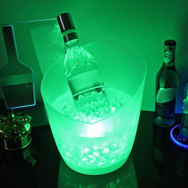 "WANYNG Kitchen an ice bucket Ice Bucket With Color Changing LED