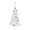 White and gold, variant on vidaXL Artificial Half Pre-lit Christmas Tree with Ball Set Party Decoration