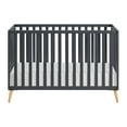 thumbnail image 3 of Oxford Baby Cozy Nest Convertible Island Crib Midnight Slate / Natural, 3 of 14