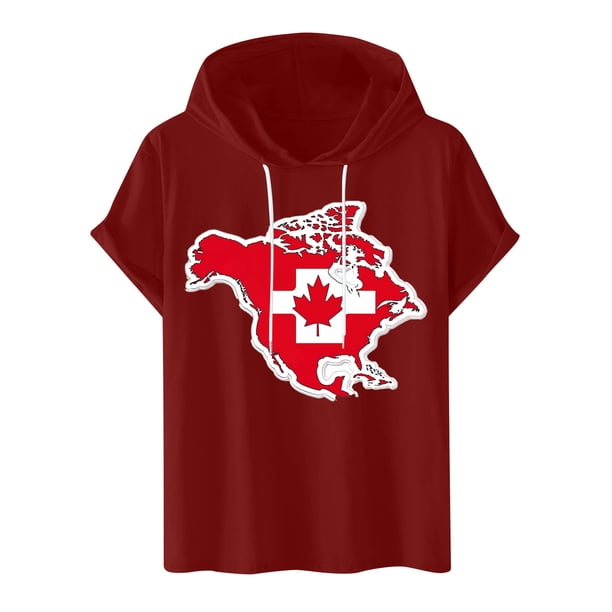 Blusa con capucha de manga corta para hombre, informal, con estampado, a la moda, con capucha, camiseta deportiva de manga corta, blusa de poliéster para hombre