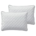 thumbnail image 6 of VCNY Home Nina 2-Piece White Geometric Quilt Set, Twin, Adult, Unisex, 6 of 6