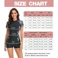 thumbnail image 6 of Women Half Zipper Swimsuits One Piece UV Protection Rash Guard Short Sleeve Boyleg Bathing Suits UPF 50+ Athletic Surfing Swimwear Boyshort Quick Dry Printed Surfwear, 6 of 6