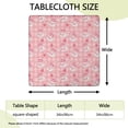 thumbnail image 2 of Strawberry Plants Fruit Milk Box Checkered Square Fitted Tablecloth with Elastic Edge,Square Table Cover,Washable Elastic Table Cover for Home Kitchen Party Decor 34"x34", 2 of 6