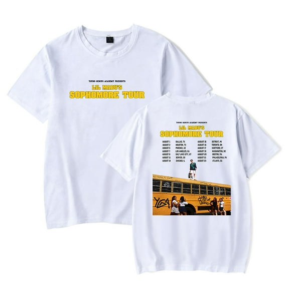 Lil Mabu Sophomore Tour T-Shirt Merch Summer For Women/Men Unisex O-neck Short Sleeve Tshirt Streetwear