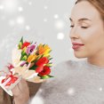 thumbnail image 3 of 3D Scented Tulip Bouquet Exquisite Craftsmanship Smooth Writing Floral Ornament Romantic Gift, 3 of 5