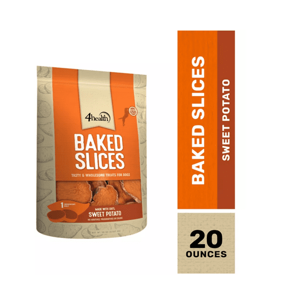 4health Baked Slices Sweet Potato Recipe Dog Treats, 20 oz.