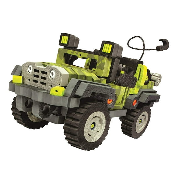 Bloco Toys 3 in 1 Wild Wheeler | STEM Toy | Jeep, Dune Buggy, ATV 4 Wheeler | DIY Building Construction Set (242 Pieces)