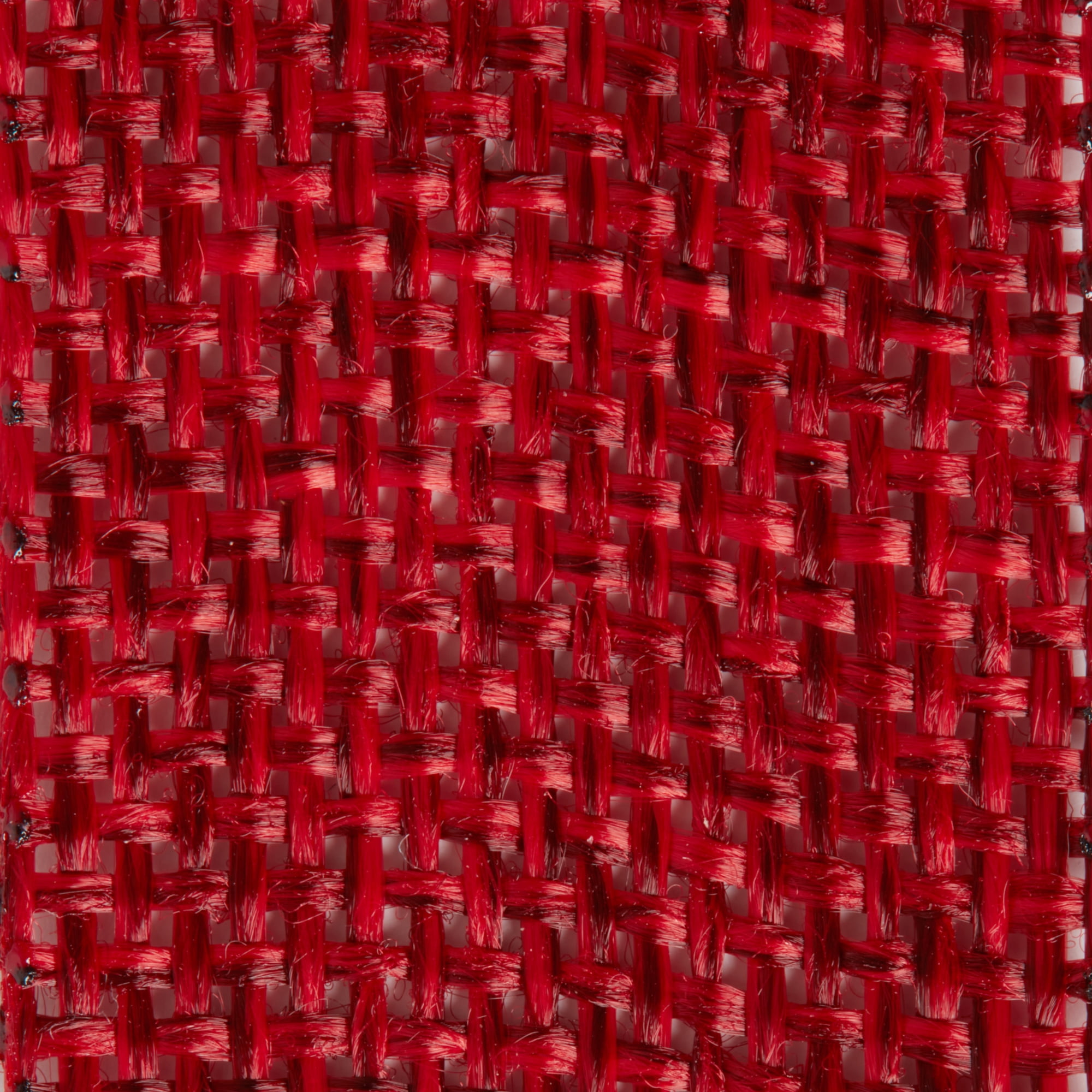Offray Ribbon, Red 7/8 inch Woven Burlap Woven Ribbon for Crafts, Gifting, and Wedding, 9 feet, 1 Each