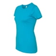 thumbnail image 2 of Ladies' CVC T-Shirt - TURQUOISE - XS, 2 of 5