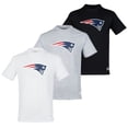 thumbnail image 1 of NFL Paquete de 3 Playeras New England Patriots para Hombre, Talla Extra Grande, 1 of 4