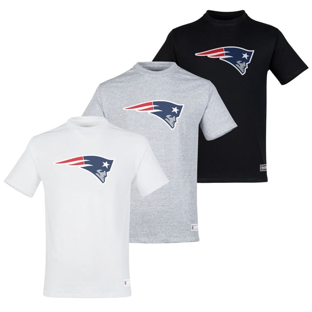 NFL Paquete de 3 Playeras New England Patriots para Hombre, Talla Extra Grande