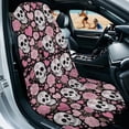 thumbnail image 3 of Xixirimido Sugar Skull Pink Heart Roses Car Accessories Sweat Towel Seat Cover Universal Non-Slip for Car Truck SUV Athletic Running Towel for Workout Outdoor Sport Activities, 2Pack, 3 of 8
