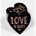 thumbnail image 2 of Inkdotpot Pack Of 50 Real Rose Gold Foil Paper Tags Love Is Sweet Wedding Favor Hang Tags, 2 of 8