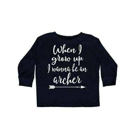 

Inktastic Future Archer Childs Archery Arrow Gift Toddler Boy or Toddler Girl Long Sleeve T-Shirt