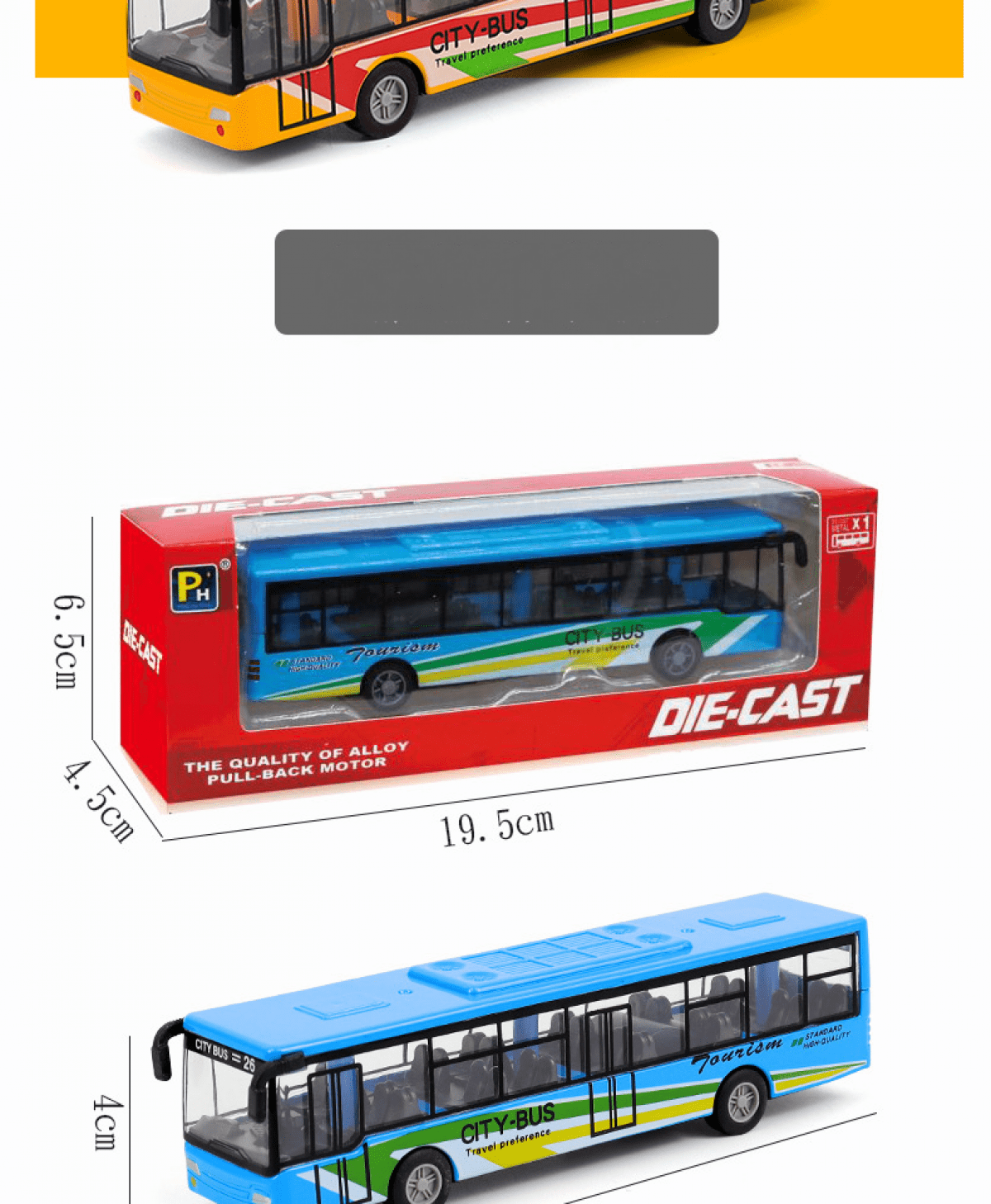 Bus En Métal À Prix D'usine,Jouet En Alliage À Tirer En Arrière Pour Enfants,Cadeaux - Buy Product on