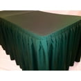 thumbnail image 3 of 5' Fitted Polyester Double Pleated Table Skirting Cover w/Top Topper 21 COLORS", (Color: Hunter Green), 3 of 3