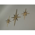 thumbnail image 2 of Zeckos Cast Iron Starburst Wall Hanging Mid Century Modern Art Set of 3, 2 of 6