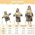 thumbnail image 3 of BZSMCE Wearable Blanket Hoodie Fashion Blossoming Red Panda Home Wear, 3 of 7