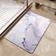 thumbnail image 5 of Alfombra absorbente de tierra diatomácea suave para baño, alfombra de secado rápido, alfombra antideslizante, patrón de mármol falso color púrpura romántico, 5 of 7
