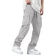 thumbnail image 5 of Ceisia Men's Solid Color Loose Cargo Pants with Multi Pockets & Drawstring Waist Gray XL Gifts, 5 of 9