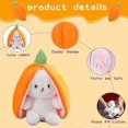 thumbnail image 3 of Rabbit Plush Toy Plush Rabbit Strawberries, 18 cm, Plush Toy Rabbit, Rabbit Doll, Rabbit Plush, Soft Plush Rabbit Toy, Stuffed Animal, Gift for Childr, 3 of 5
