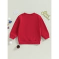 thumbnail image 4 of Bagilaanoe Toddler Baby Girl Boy Christmas Sweatshirt Long Sleeve Print Pullover 9M 12M 24M 3T 4T 5T Kids Fall Loose Tee Tops, 4 of 8