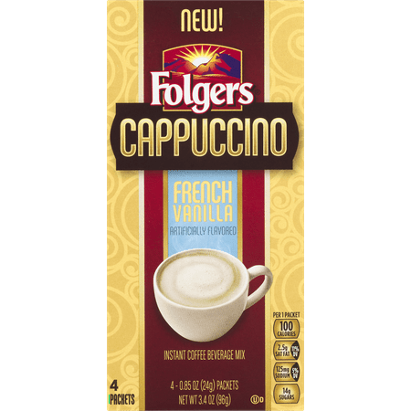 Folgers Cappuccino French Vanilla Instant Coffee Mix