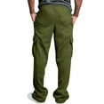 thumbnail image 3 of Dezsed Mens Jogger Sport Pants Casual Zipper Gym Workout Sweatpants Elastic Waist Loose Tracksuit Pants with Pockets Drawstring Green S Clearance Sale, 3 of 6
