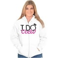 thumbnail image 4 of I Do Crew Funny Bachelorette Party Womens Plus Size Graphic Zipper Hoodie Brisco Brands 5X, 4 of 5