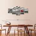 thumbnail image 3 of Elephant Stock Love Padlock Pop Wall Art - Horizontal Multi Panel Canvas - Living Room Wall Decor - Love Multi Panel - White And Black Decor - 74" x 34", 3 of 8