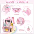 thumbnail image 4 of Mochila MUSEVOS TPU transparente rosa pesado 41x29x18 cm, 4 of 9