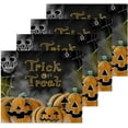 thumbnail image 2 of SKYSONIC Halloween Pumpkin Cotton Washcloths Set of 2, Highly Absorbent Soft Fingertip Towel for Bathroom, Gym, Hotel and Spa, 12 x 12 Inch, 2 of 7
