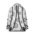 thumbnail image 3 of Sunflower White Pattern Backpack for School, Cute School Bag with Adjustable Shoulder Straps and Padded Back, 15.3"x11"x7.1", 3 of 5