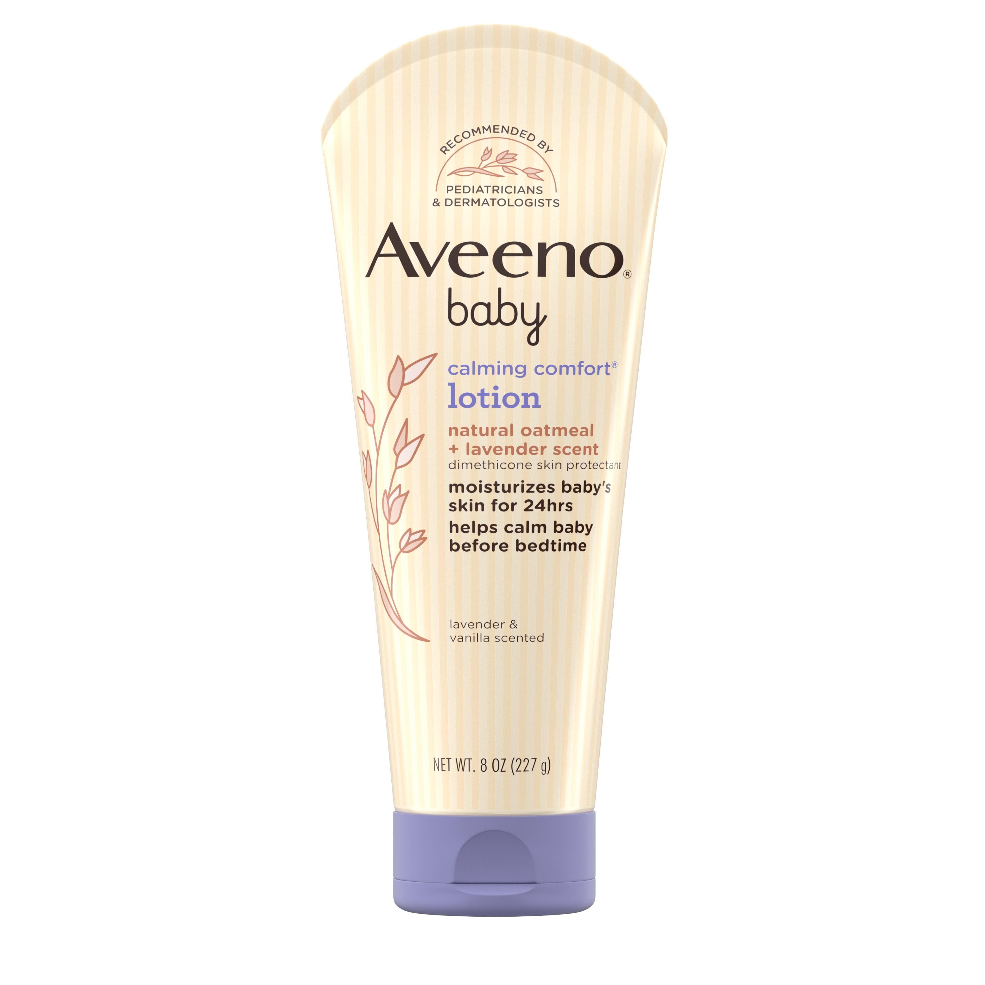 Aveeno Baby Calming Comfort Body Lotion with Natural Oatmeal and Lavender Scent