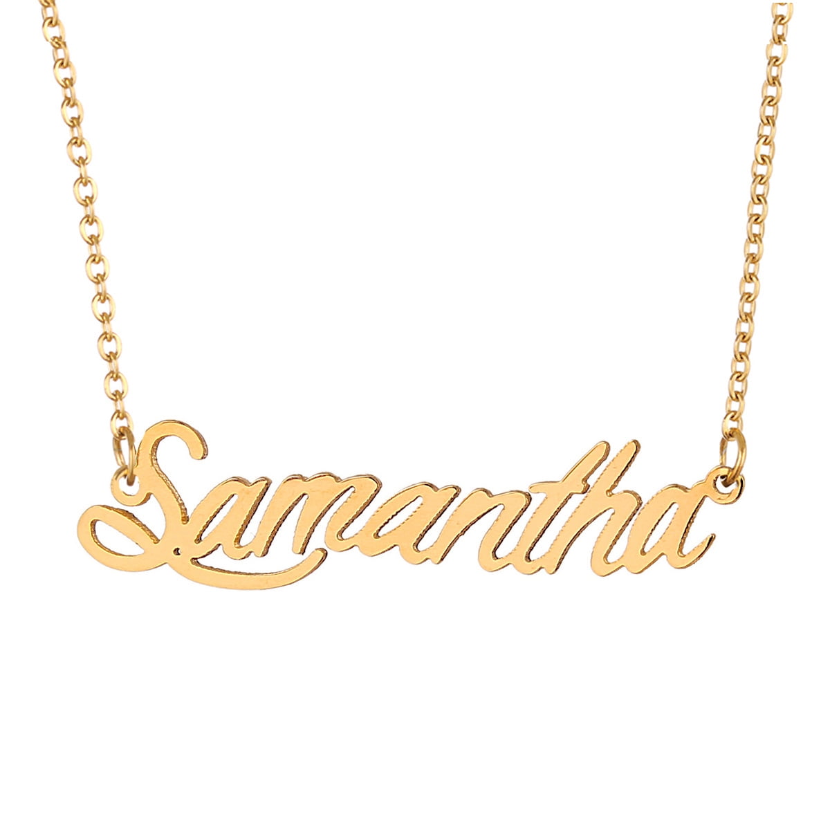 "SAM" Name Necklace 18K Gold Plated Birthday Christmas Valentine Gifts for Her 