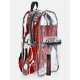 thumbnail image 3 of Marvel Spider-Man 17" Unisex Clear Backpack with Printed Laptop Sleeve, Red, 3 of 5
