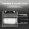 thumbnail image 4 of LIVEN Large Air Fryer 7 QT, Airfryer Family Size with 8 Preset Cooking, Viewing Window, Easy Clean, Low-noise for Quick Easy Meals French Fries Drumsticks Steak Bacon Fish Shrimp Cake, Grey, 4 of 6