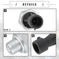 thumbnail image 4 of Unique Bargains Reemplazo del sensor de presión de aceite del motor de automóvil para Fiat Plastic No.55202374 Negro, 4 of 7
