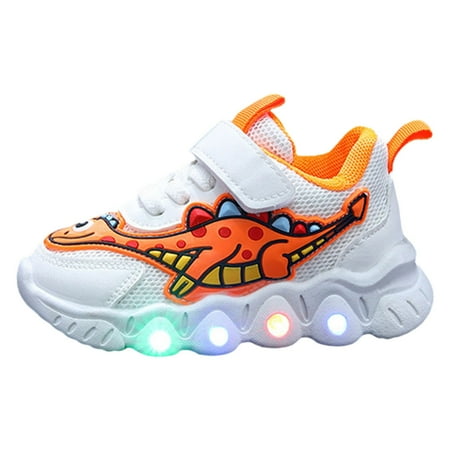 

1 Little Kid Sneakers Size 4-4.5 Years Little Girl Sneakers Clearence New Cartoon Boys Dinosaur Sports Shoes Girls Mesh Breathable Shoes Small and Medium Sized Children Baby Light Shoes RD