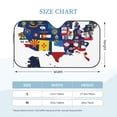 thumbnail image 2 of Kdxio The Map Of United States Print Windshield Sun Shade, Foldable Sun Blocker for Car,Truck,SUV Automotive Interior Sun Protection,Reflective Shade for Front Windshield(Medium), 2 of 6