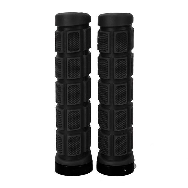 Empuñaduras de manillar de bicicleta de montaña unisex NikouMX antideslizantes de goma negro