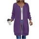 thumbnail image 2 of HongQid Women's Zip Up Hoodies Long Sleeve Long Tunic Sweatshirts Oversized Fleece Casual Fall Jacket Coat with Pocket, 2 of 4