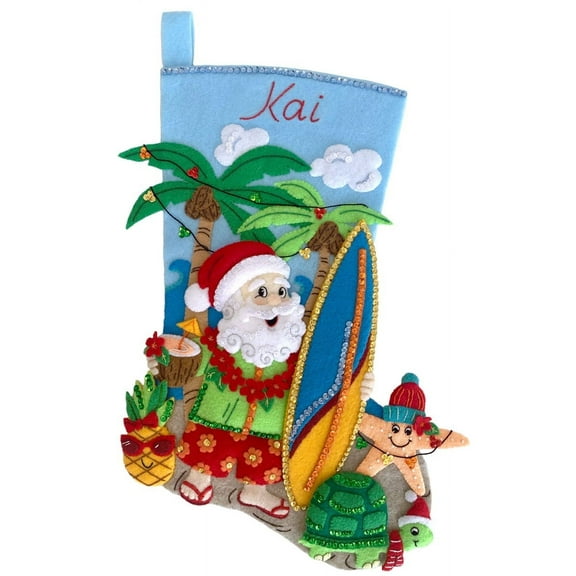Tropical Tidings MerryStockings Felt Stocking Kit