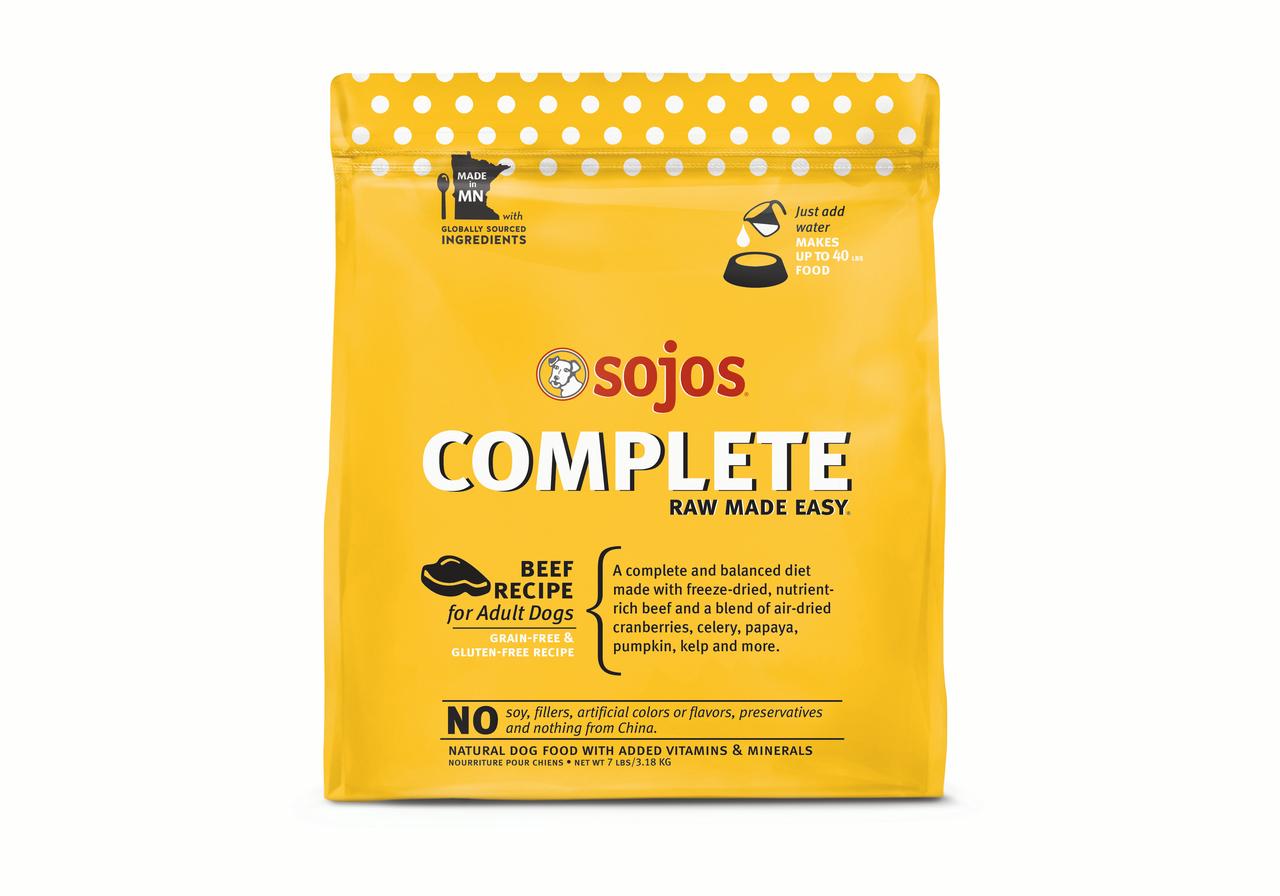 Sojos Complete Beef Recipe Adult GrainFree FreezeDried Raw Dog Food
