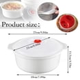 thumbnail image 3 of 1PC Large Microwave-Safe Soup Bowl with Vented Lid, Steamer for Reheating Rice & Soup, Dishwasher Safe Microwave Cookware with Handles for Kitchen & Dorm, 3 of 6