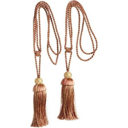 Mainstays Tassel Curtain Tie Backs 2 Pack Walmart Com