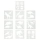 thumbnail image 5 of EeaseMX 10 plantillas de pintura artística, plantilla de pintura de dinosaurios, plantilla de dibujo reutilizable, 5 of 8