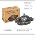 thumbnail image 3 of Crystalia Ellipse Traditional Turkish Delight Metallic Decorative Bowls, Set of 2, 3 of 6
