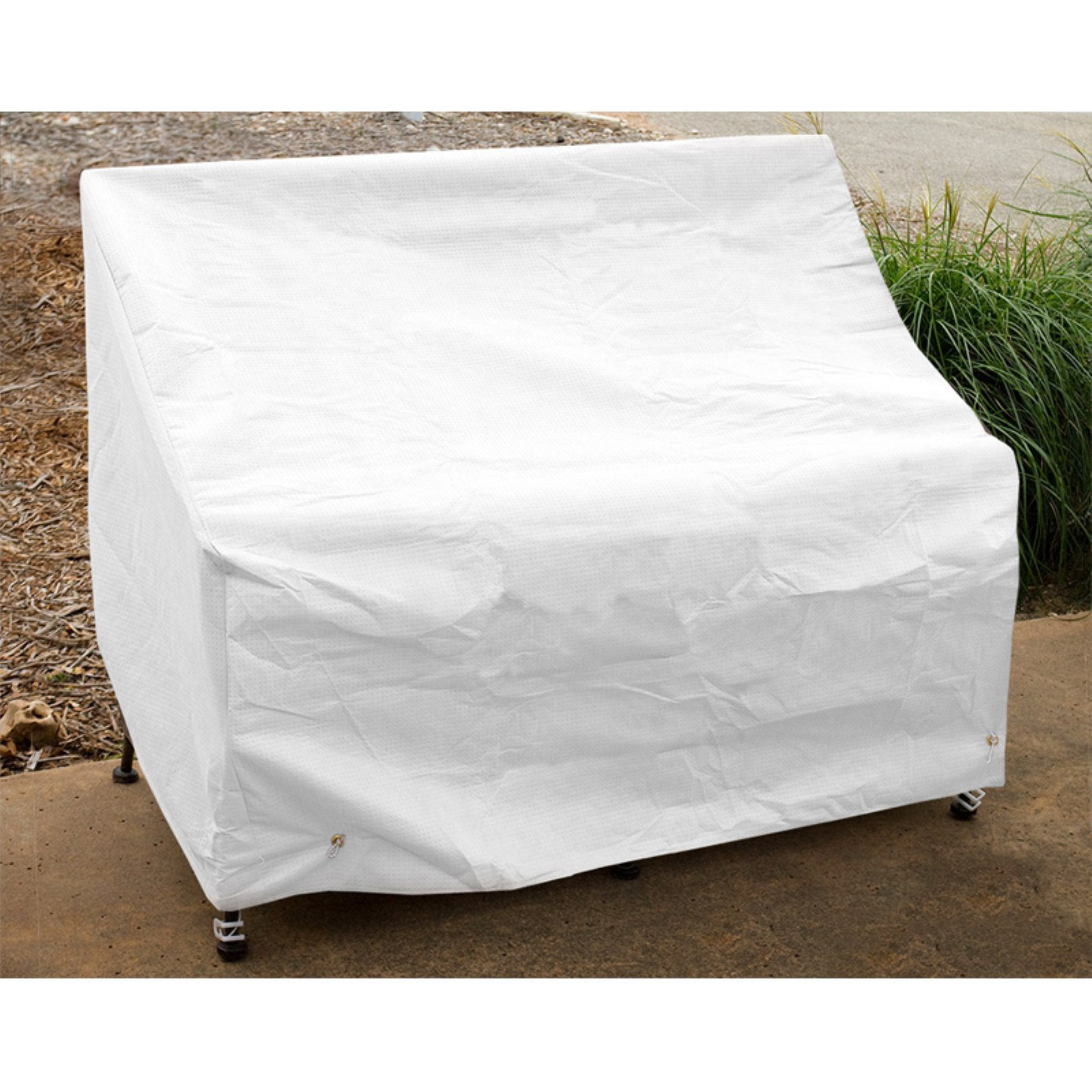 KoverRoos DuPont Tyvek White Highback Loveseat Sofa Cover by KoverRoos